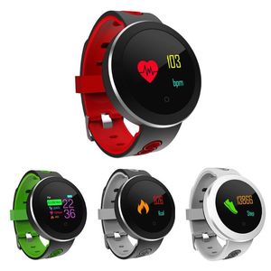 Q8 Pro Smart Horloge Waterdichte Bloed PRSSURE Hartslagmeter Polshorloge Fitness Tracker Bluetooth Camera Armband voor iPhone iOS Android