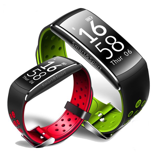 Q8 Bracelet Intelligent Sang Preesure Moniteur de Fréquence Cardiaque Montre Intelligente Fitness Tracker Bluetooth IP68 Montre-Bracelet Étanche Pour Android iPhone iOS