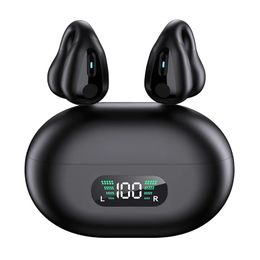 Q80 TWS Draadloze hoofdtelefoon Bluetooth-oortelefoonbediening Sport Beengeleiding Headset Waterdichte microfoon Muziekoortelefoon Werk-smartphone