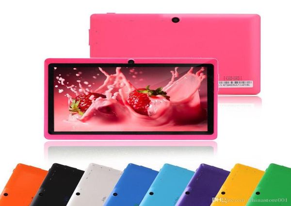 Q88 7 pulgadas Android 44 Tablet PC ALLwinner barato A33 Quade Core Cámara dual 8 GB 512 MB tabletas baratas capacitivas 6348734