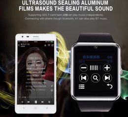 QAQFIT Bluetooth Smart Watch Uomini GT08 Con Touchscreen Grande Supporto batterij TF Simkaart Della Fotocamera voor IOS iPhone And6771016