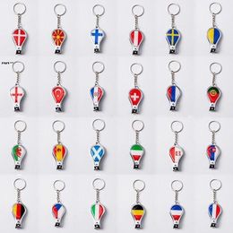 Qatar World Cup Openers voetbalfans Small Gift Flag Patroon Nail Clipper Bottle Opener Keychain GCB16635