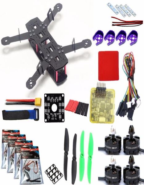 Kit de quadcopter de marco QAV250 Mini 250 FPV RC Glass Fiber H250 Kit de marco de drones con placa de distribución de energía PDB para ZMR2508240984