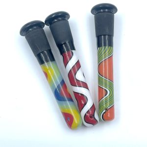 QB Hookahs Diffuseur de tige en verre 14mm à 18mm Mâle Femelle Tige en verre pour bécher en verre Bongs Tuyaux d'eau