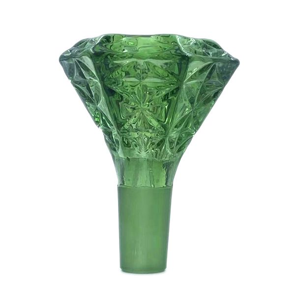 QB bol en verre épais pour narguilé 14mm mâle joint couleur entonnoir bols pièce de tabac outil pour tabac Bong huile Dab plate-forme brûlant tuyau d'eau