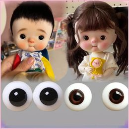 QBABY BJD Glass Eyes Brun noir Round Round 16 mm Glass Movery Oey Brounds L Glass EyeBouls Dolls Accessoires pour Big Head Doll 240506