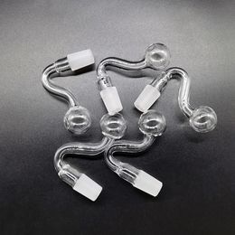 QBsomk 10mm 14mm 18mm Mâle Femelle Épais Pyrex Verre Brûleur À Huile Tuyau Herbe Sèche Tabac Huiles Rigs Verre Bongs Grands Bols Pipes En Gros