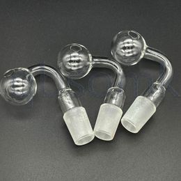 QBsomk 14mm 18mm Helder Dik Pyrex Glas Olie Brander pijp waterpijp Man Vrouw Gezamenlijke Voor Waterleidingen Bong dab Rig kom