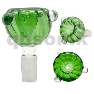 Waterpijpen 14mm 18mm Mannelijke Kleurrijk Met Duidelijke Stippen Roken Bong Bowls Stuk Voor Tabak Glazen Waterleidingen waterpijpen Dab Rigs