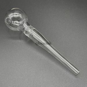 QBsomk clair accessoires pour fumer Pyrex verre brûleur à mazout tuyaux pour fumer Tube verre fumer tuyau clou verre épais tuyau