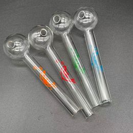 QBsomk Hookahs colroful dauphin brûleur de verre pipe Pyrex Oil Nail tube