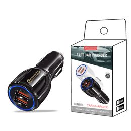 Cargadores de puerto USB dual QC 3.0 Cargador de coche de carga rápida de alta velocidad Adaptador 3.1A para iphone 13 7 8 11 xr 12 13 pro max samsung s8 s10 htc Teléfono Android