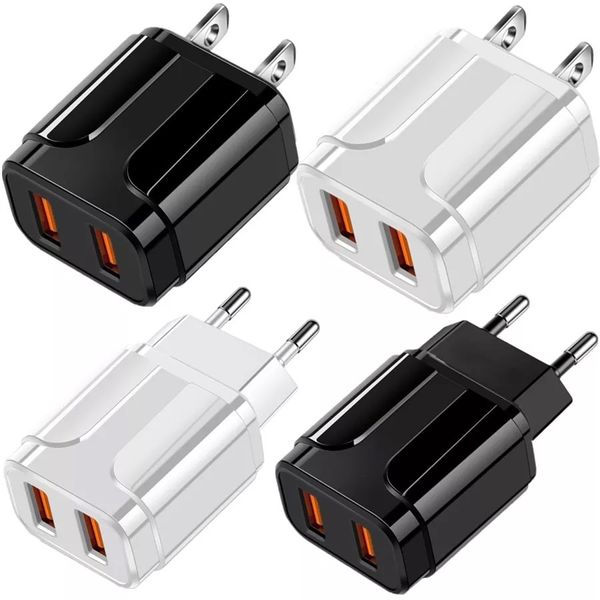 QC 3.0 EU US AC CHARGER MURS VOYAGE 5V 2.4A 12W CHARGE 2 Adaptateur d'alimentation USB pour iPad iPhone Samsung LG Android Phone PC