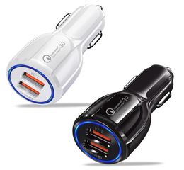 Chargeur de voiture QC 30, double Port Usb, charge rapide haute vitesse, adaptateur 31A pour x xs 11 12 pro max samsung s8 s10 htc and6580479