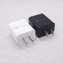 QC3.0 Snelle oplader Snelle lading Opladen 5V 3A 9V 2A 12V 1.5A Travel Power Adapter Home voor Moblie-telefoon