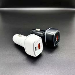 QC3.0 PD USB-C chargeur de voiture 2.4A Type C chargeur de téléphone de voiture charge rapide adaptateur d'alimentation automatique pour IPhone Samsung note 20 s21 Xiaomi