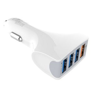 QC3.0 Top qualité 4 USB 7A chargeur de voiture de charge rapide adaptatif câble de prise câble USB chargeur de voyage à domicile avec emballage de vente au détail