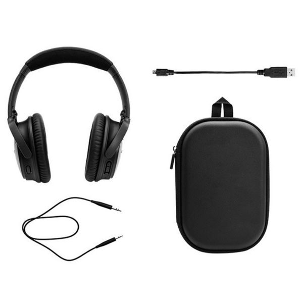 QC45 Auriculares Inalámbricos Bluetooth Reducción de Ruido Subwoofer Estéreo Headwear Para Teléfonos Celulares Juego Auriculares Inalámbricos Auriculares para Juegos DHL