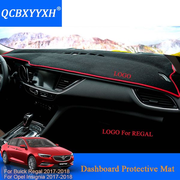 QCBXYYXH Auto-Styling Armaturenbrett Schutzmatte Schatten Kissen Pad Innenteppich Für Buick Regal Opel Insignia 2017 2018 LHD