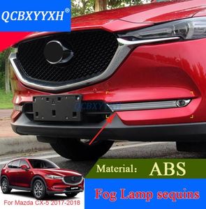 QCBXYYXH CarStyling 2 pièces ABS avant antibrouillard revêtement d'habillage pour Mazda CX5 2017 2018 arrière antibrouillard paillettes externes accessoires 2975328