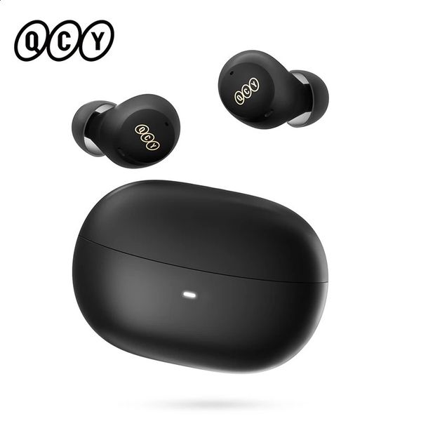 Écouteurs sans fil QCY HT07 ANC 40 dB Annulation de bruit TWS Écouteurs 6 micro AI HD Appel Bluetooth 5.2 Hifi Headphone 32H Playback 240422