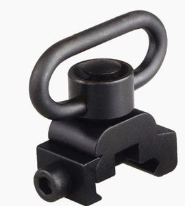 QD Tactical Heavy Duty Quick Detach Push Button Sling Swivel Set Picatinny Mount 20mm