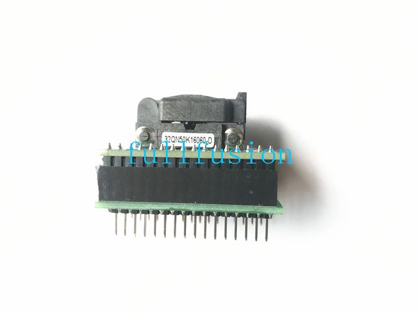 Adaptateur de programmation QFN32 à DIP, Test et gravure IC Plastronics, prise QFN32, pas de 0.5mm, taille du paquet 6x6mm