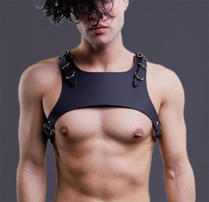 QfurDream Harness Cinturones de hombro masculino hombres pastel cinturón de cuero hebilla de metal ajustable cintura de la cintura juguetes para man4581236