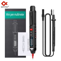 QHTITEC 118B Digitale multimeter Auto Intelligent Sensor Mini Pen Tester 6000Counts Non -contact spanningsmeter Multimetre Polimetro