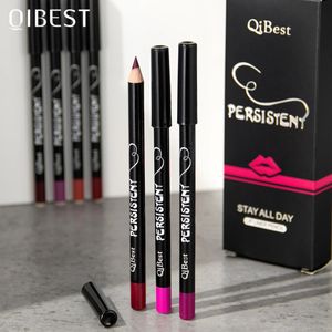 QI 12 Kleuren Hoge Kwaliteit Lip Liner Potlood Langdurige Make-Up Lipliner Set Charmante Lip Liner Contouren Lippenstift Cosmetica 240323