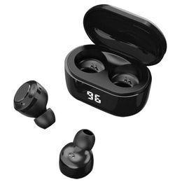 In-ear oortelefoon Draadloze Bluetooth Oortelefoon A6 TWS Bluetooth 5.0 Stereo Headset met Digital Lading Box Draadloze oortelefoons