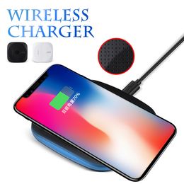 Draadloze oplader Pad voor iPhone X Draadloze Power Charger Fast Charging voor iPhone 8 Galaxy Note 8 Dock Charger met retailpakket