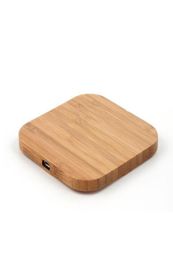 Cargador inalámbrico Qi, almohadilla de carga de madera delgada para iPhone 11 Pro X 8 Plus Xiaomi 9, cargador de teléfono inteligente para Samsung S9 S8 S10 Plus6746832