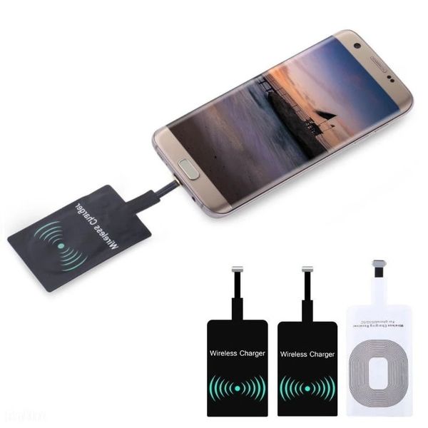 Qi chargeur sans fil type-c adaptateur de charge récepteur Module autocollant haute efficacité adaptateur de charge pour Samsung Android universel