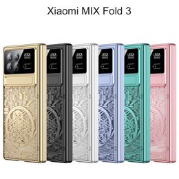 Beplating mechanisch voor Xiaomi Mix Fold 3 Case Bracket Glass Film Screen Clear Scharnierbescherming Cover