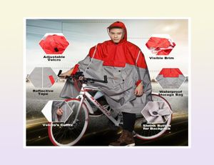 Qian Imperminable Raincoat Women Men Outdoor Poncho sac à dos Réflexion Cyclisme Couverture de voyage de randonnée 2107142011071