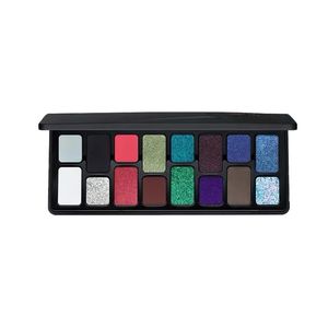 Paleta de sombras de ojos Qian Yan de 24 colores, negro, rosa, azul, lentejuelas de vaquero, paleta de maquillaje mate 240304