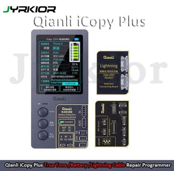 Qianli ICOPY Plus écran LCD PROGRAMMER DE RÉPARATION DE COULEUR ORIGINAL pour iPhone 11 Pro Max XR XS MAX 8P 8 7P 7 Test de réparation de BatteryData T1330645