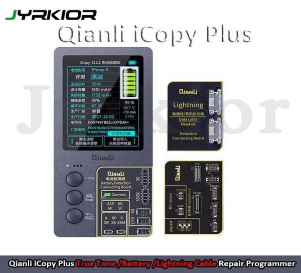 Qianli iCopy Plus programmeur de réparation d'écran LCD couleur d'origine pour iPhone 11 Pro Max XR XS MAX 8P 8 7P 7 Test de réparation de données de batterie T4017972