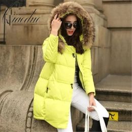 Qiaoduo manteau veste à capuche veste d'hiver femmes Parkas femmes veste ample col de fourrure vêtements d'extérieur femme grande taille 6XL 240105