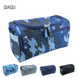 QIAQU Camouflage sac de lavage femmes sacs hommes imperméable Oxford voyage cosmétique organisateur étui nécessaire maquillage sac 240227