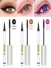 QIC Jewel Light Color Eyeliner Liquid Eyeliner and Mascara Set 36H Longueur Afficier 3 Color Options Makeup 3013405