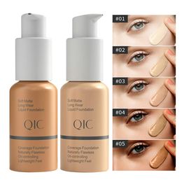 QIC maquillage peau évolution fond de teint liquide contrôle de l'huile maquillage correcteur éclaircir surligneur bronzant correcteur crème 240228