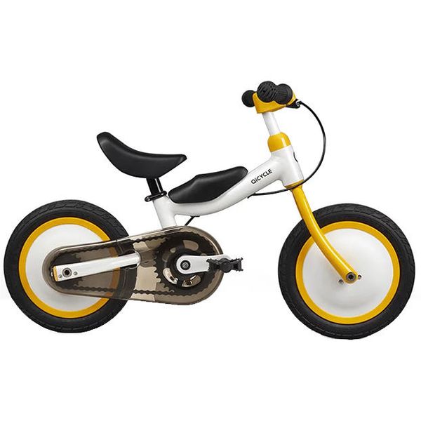 QICYCLE Balance Bike Tricycle Scooter 12 pour enfants couleur jaune toboggan vélo double usage de YoupinJNZJ