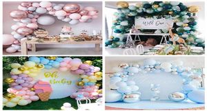 QIFU Macaron ballon guirlande arc Kit mariage anniversaire ballon joyeux anniversaire fête décor enfants adulte bébé douche Ballons Globos 1024270378