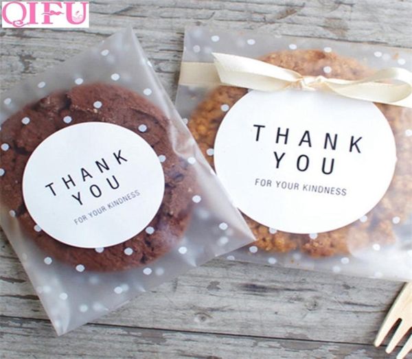 QIFU Transparent en plastique Cookie givré OPP fête d'anniversaire bonbons emballage sac pochette boîte-cadeau 2207056275172