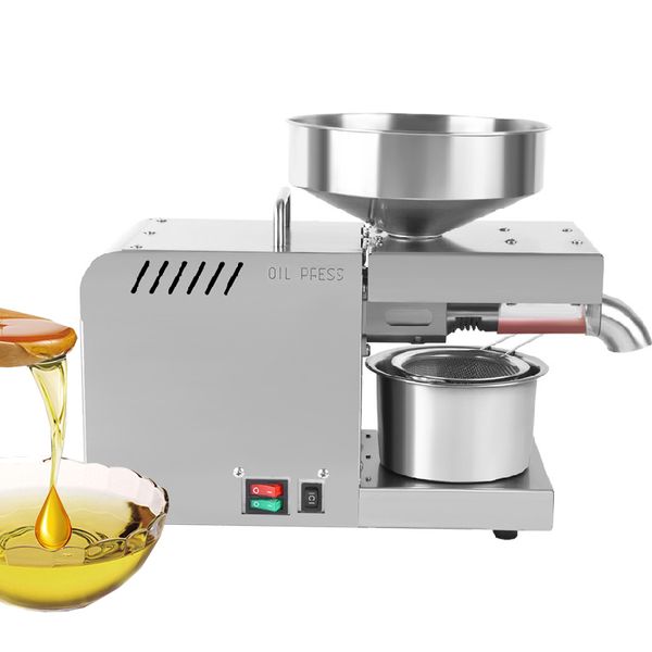 Qihang_top Máquina automática de prensado de aceite de cacahuetes Procesamiento de alimentos Prensa en frío Extractor de aceite Exprimidor Semillas de lino y sésamo Máquinas de prensado de aceite
