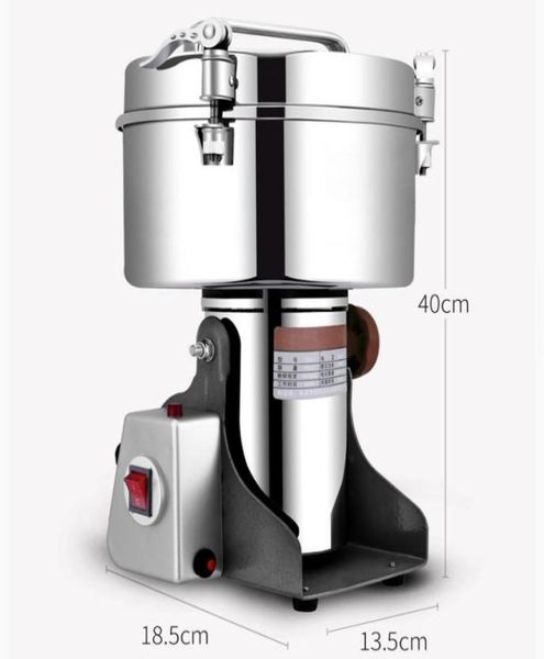 Qihangtop 4500g Máquina de molinillo eléctrico de molinillo eléctrico con chile industrial de polvo de polvo Machinerychilli Powder Machin5780471