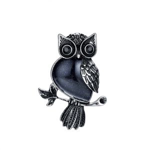 Qimoshi Natural Stone Owl Hanger Mannen en Dames Mode Cure Halloween Energy Necklace Gift