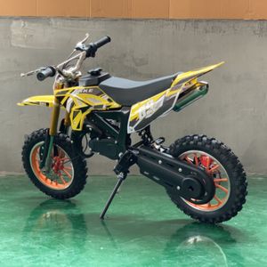 Qishiku Nieuw konijn 49cc off-road 2-takt handgrenkt 2-wielige vierwiel viertakt kleine kinderen all-Terrain Mountain Motorcycle Boy's cadeau